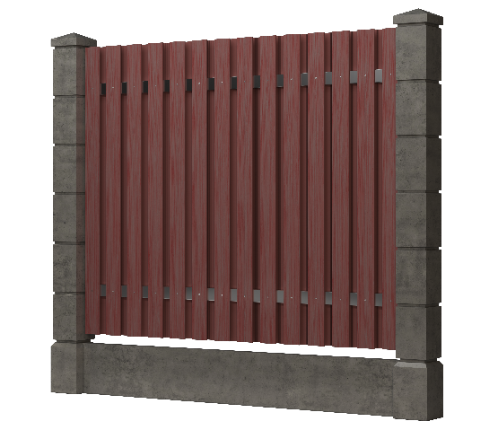 Заборная доска GRINDERDECO, ДПК, тиснение "дуб" Мербау купить в Сочи