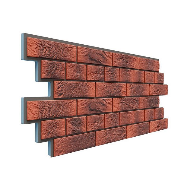 Фасадная термопанель Доломит Венецианский кирпич 20 мм Корса купить в Сочи