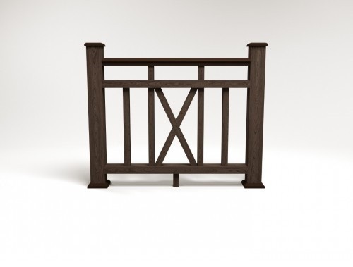 Ограждение из ДПК FG6 венге купить в Сочи