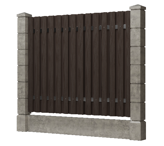 Заборная доска GRINDERDECO, ДПК, тиснение "дуб" Венге купить в Сочи