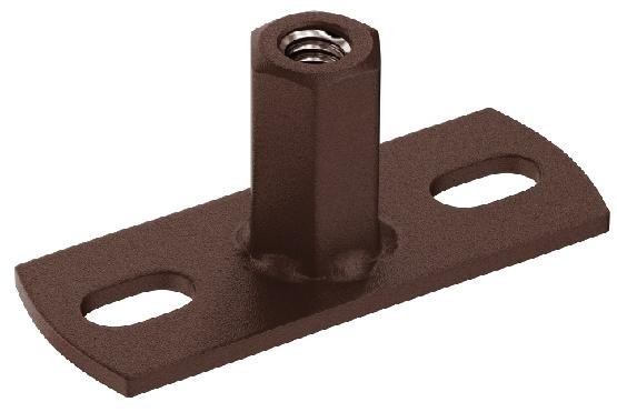 Водосток Aquasistem, Система 150/100 - Держатель для хомута под метиза RAL 8017 Коричневый matt купить в Сочи