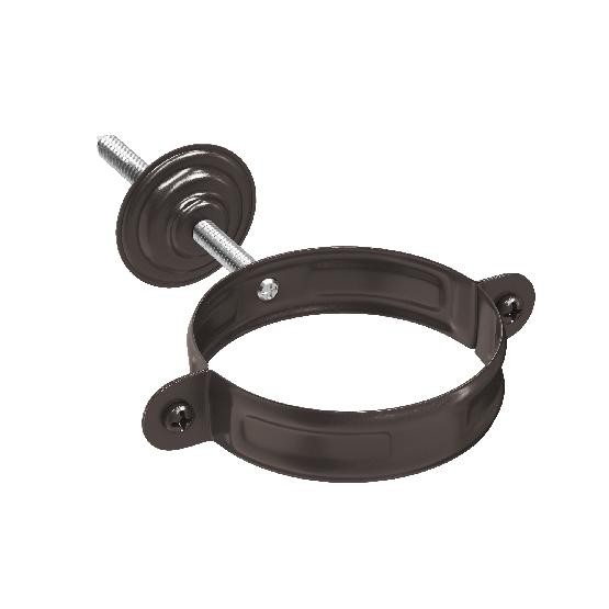 Водосток Aquasistem, система 150/100 - Комплект крепления трубы RR 32 Тёмно Коричневый купить в Сочи