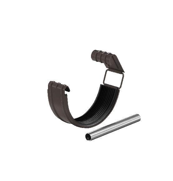 Водосток Aquasistem, система 150/100 - Соединитель желоба с резиновым уплотнителем RR 32 Тёмно Коричневый купить в Сочи