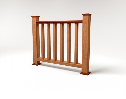 Ограждение из ДПК FG5 терракот купить в Сочи