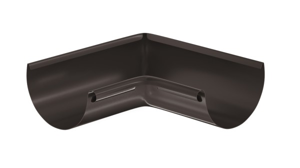 Водосток Aquasistem, система 125x90 - Угол желоба, внутренний 90° RR 32 Тёмно-Коричневый купить в Сочи
