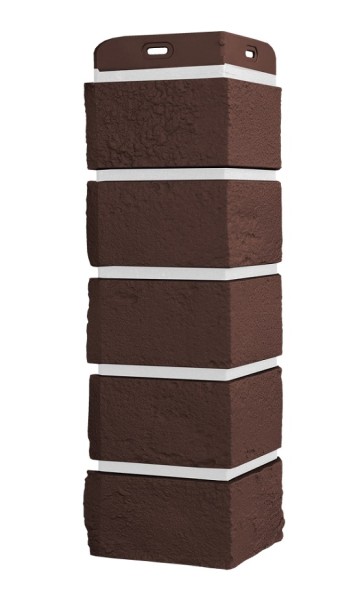 Угол Grand Line состаренный кирпич Элит каштан, ШОВ белай купить в Сочи