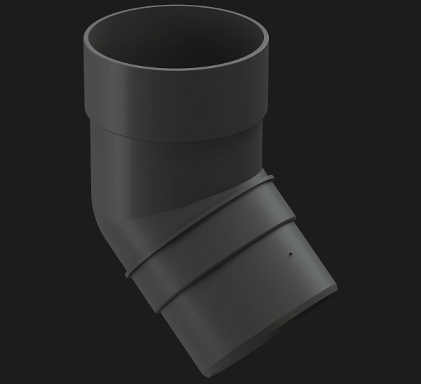 Колено 45˚ Docke Premium ПВХ - Графит купить в Сочи