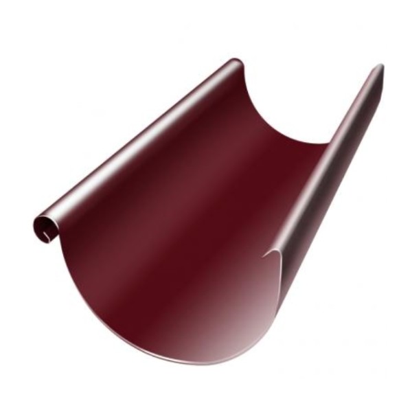 Водосток Grand Line 125x90 – Полукруглый желоб 3 метра RAL 3005 купить в Сочи