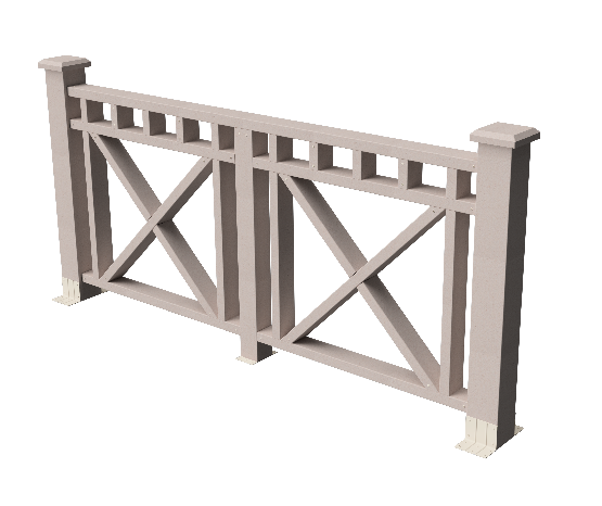 Ограждения декоративное ДПК GRINDERDECO Виктория выбеленный дуб купить в Сочи