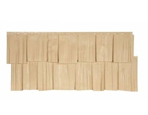 Фасадная панель T-Сайдинг-Щепа дуб ЭКО-1 Желтый купить в Сочи