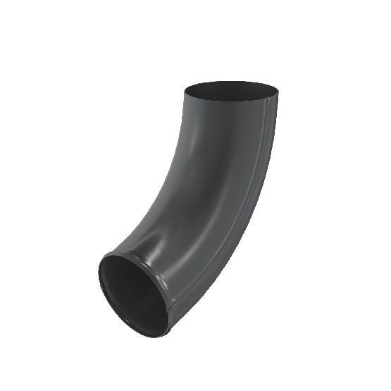 Водосток Aquasistem, система 125x90 - Отвод трубы RAL 7024 Тёмно-серый купить в Сочи