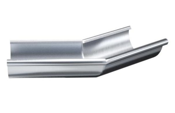 Водосток Aquasistem, Система 125x90 - Угол желоба наружный оцинковка 135° купить в Сочи