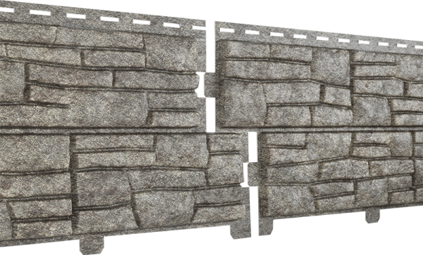 Фасадная панель Ю-пласт Стоун хаус сланец Бежевый купить в Сочи