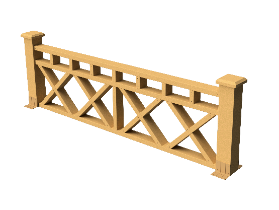 Ограждения декоративное ДПК GRINDERDECO  Бэйли песчаник купить в Сочи