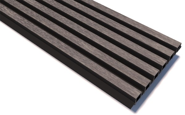 Реечные панели WOODVEX Lines Ultra Smoke gray купить в Сочи