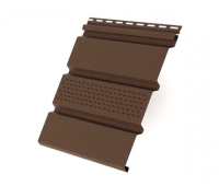 Софит с центральной перфорацией, коричневый купить в Сочи