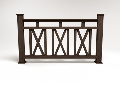 Ограждение из ДПК FG3 венге купить в Сочи