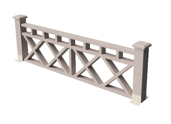 Ограждения декоративное ДПК GRINDERDECO Бэйли выбеленый дуб купить в Сочи