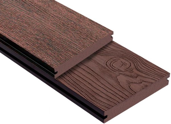 Террасная доска ДПК Outdoor 3D полнотелая STORM/OCEAN BROWN коричневая микс купить в Сочи