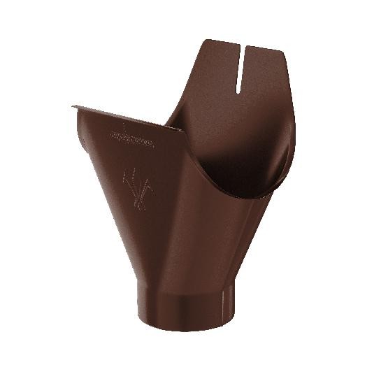 Водосток Aquasistem, система 125x90 - Воронка желоба RAL 8017 Коричневый купить в Сочи