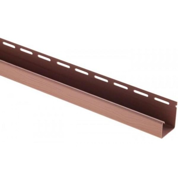 J-профиль Люкс Крашенный, T-15, ВН, Красно-коричневый купить в Сочи