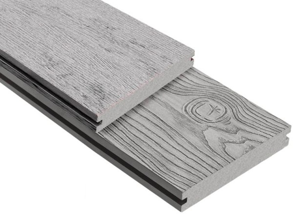 Террасная доска ДПК Outdoor 3D полнотелая STORM/OCEAN GREY серая микс купить в Сочи