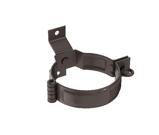 Водосток Aquasistem, система 150/100 - Декоративный хомут трубы под дерево с комплектом крепления RR 32 Тёмно-Коричнневый купить в Сочи