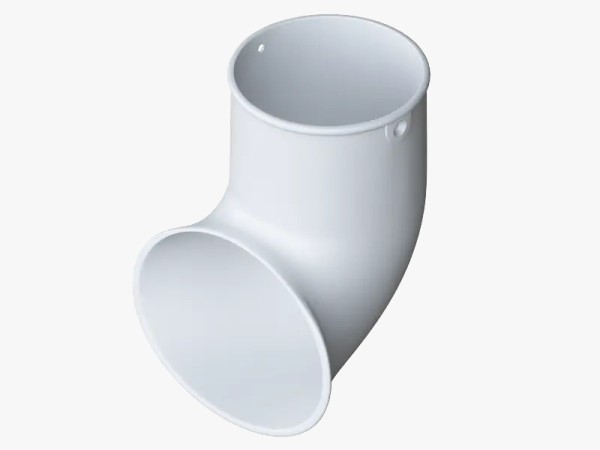 Водосток Альта-Профиль ПВХ – Слив трубы (белый) купить в Сочи