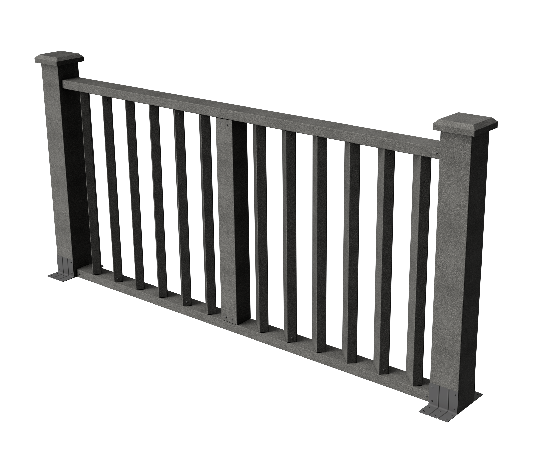 Ограждения декоративное ДПК GRINDERDECO Бруклин серый базаль купить в Сочи