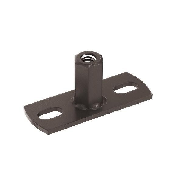 Водосток Aquasistem, система 150/100 - Держатель для хомута под метиз RR 32 Тёмно-Коричневый купить в Сочи