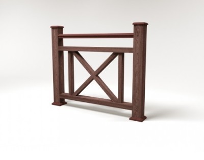 Ограждение из ДПК FG2 шоколад