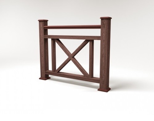 Ограждение из ДПК FG2 шоколад купить в Сочи