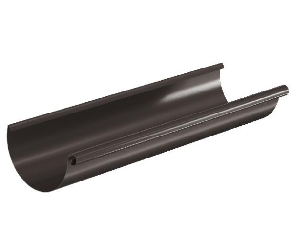 Водосток Aquasistem, система 150/100 - Водосточный желоб 3.00м RR 32 Тёмно-Коричневый купить в Сочи