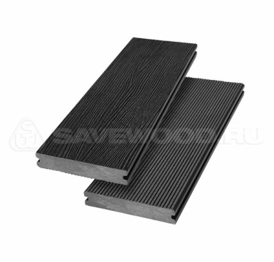 Террасная доска SW Abies (R) - радиальный распил Черный