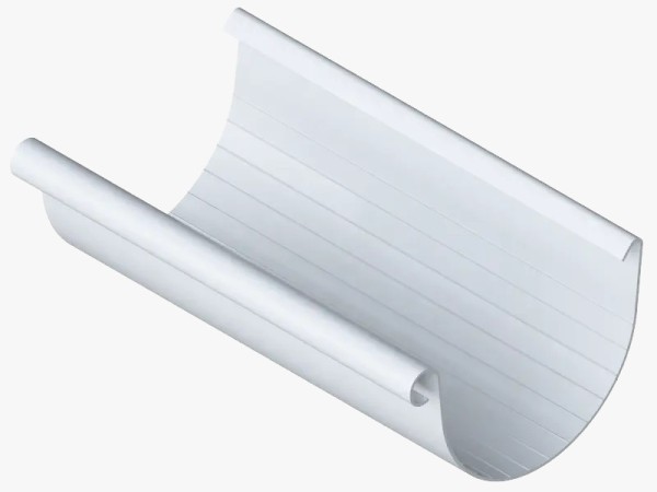 Водосток Альта-Профиль ПВХ – Желоб водосточный 3м (белый) купить в Сочи