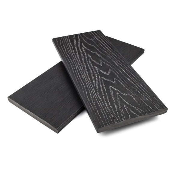 Заборная доска ДПК NanoWood Nature 3D полнотелая Антрацит купить в Сочи