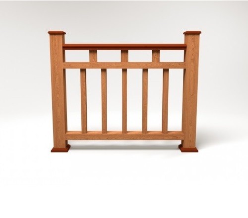 Ограждение из ДПК FG1 терракот купить в Сочи