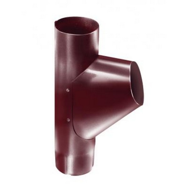 Водосток Grand Line 125x90 – Тройник трубы RAL 3005 купить в Сочи