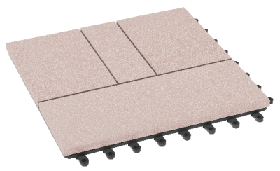 Модульный паркет ДПК GRINDERDECO Комфорт 2 Выбеленный дуб