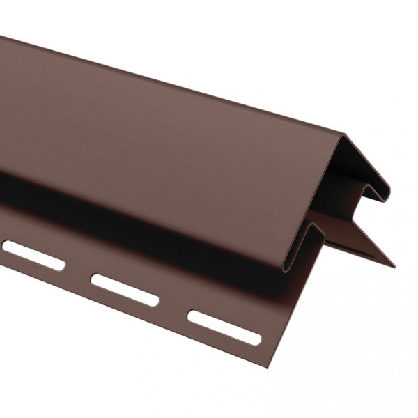 Угол внешний (наружный) для сайдинга, коричневый купить в Сочи