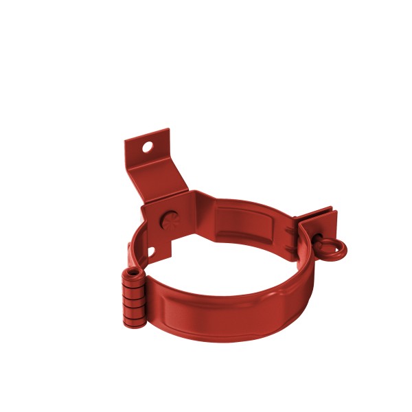 Водосток Aquasistem, система 125x90 - Декоративный хомут трубы под дерево с комплектом крепления RR 29 Бургундский купить в Сочи