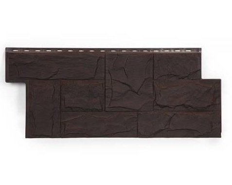 Фасадная панель T-Сайдинг-Гранит Леон ЭКО-2 Венге купить в Сочи