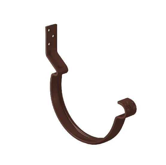 Водосток Aquasistem, система 125x90 - Крюк крепления желоба короткий RAL 8017 Коричневый купить в Сочи