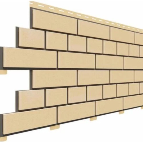 Фасадная панель Доломит Кирпич, Светло-желтый купить в Сочи