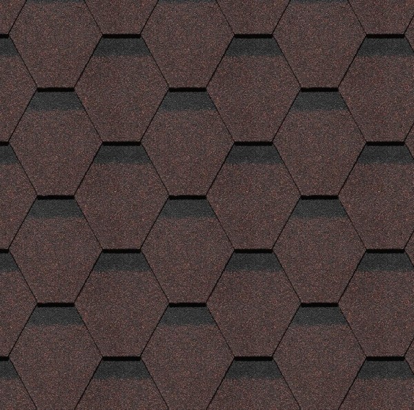 Гибкая черепица Docke, коллекция Шеффилд – Корица купить в Сочи