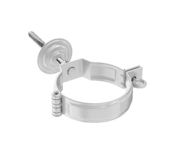 Водосток Aquasistem, система 150x100 - Комплект крепления трубы RR 20 Мраморно-белый купить в Сочи