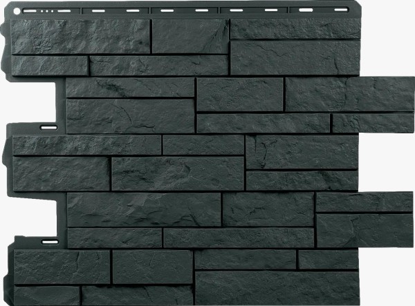 Фасадная панель Альта-Профиль Шотландия Графит купить в Сочи