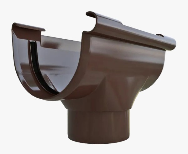 Водосток Альта-Профиль ПВХ – Воронка водосточная (коричневый) купить в Сочи