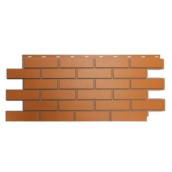 Фасадная панель Nordside, Гладкий Кирпич, Красный купить в Сочи