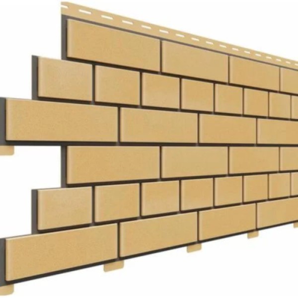 Фасадная панель Доломит Кирпич, Желтый купить в Сочи